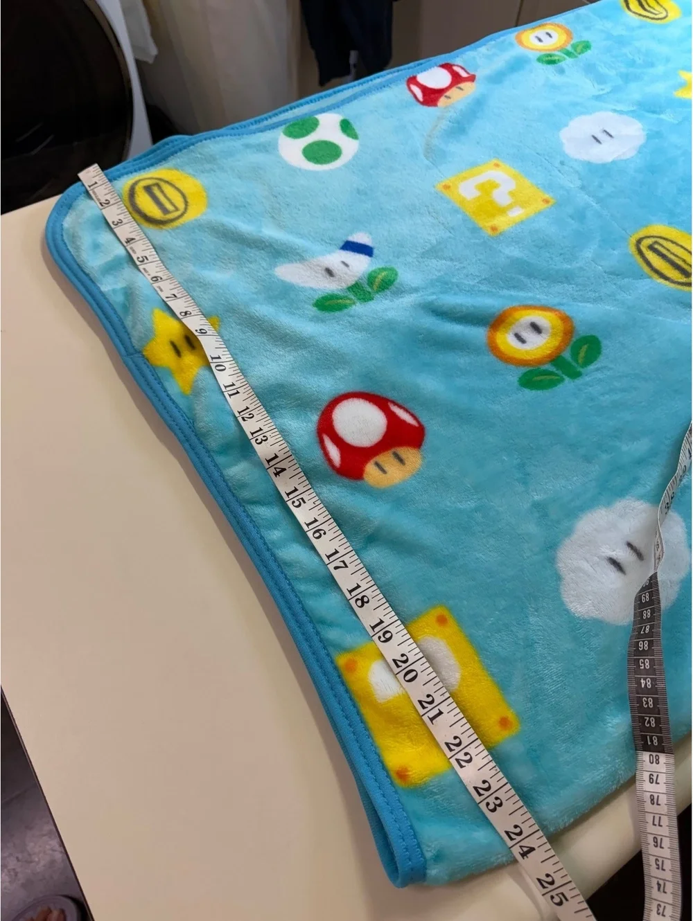 Super Mario Themed Plush Throw Blanket